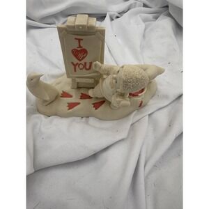 Dept 56 Snowbabies Look Mom It's For You 56.69158 2001 Penguin Painting Love BCA